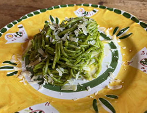 Tagliolini al pesto di cavolo nero